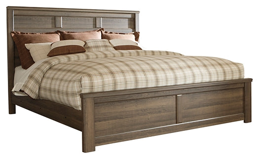 Juararo King Panel Bed with Mirrored Dresser at Cloud 9 Mattress & Furniture furniture, home furnishing, home decor