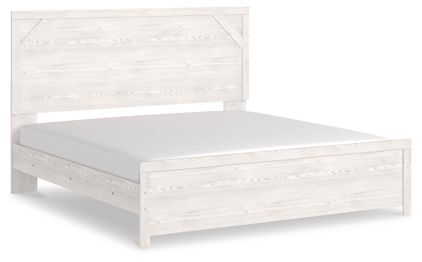 Gerridan King Panel Bed with Mirrored Dresser and Nightstand at Cloud 9 Mattress & Furniture furniture, home furnishing, home decor