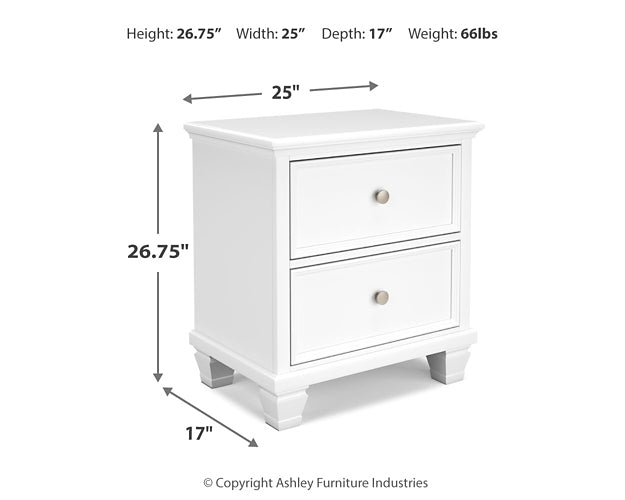 Fortman Twin Panel Bed with Mirrored Dresser, Chest and Nightstand