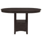 Lavon Oval 60-inch Extension Counter Dining Table Espresso