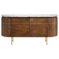 Ortega 4-door Marble Top Sideboard Buffet Cabinet Natural