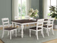 Madelyn 86-inch Extension Leaf Dining Table Coastal White