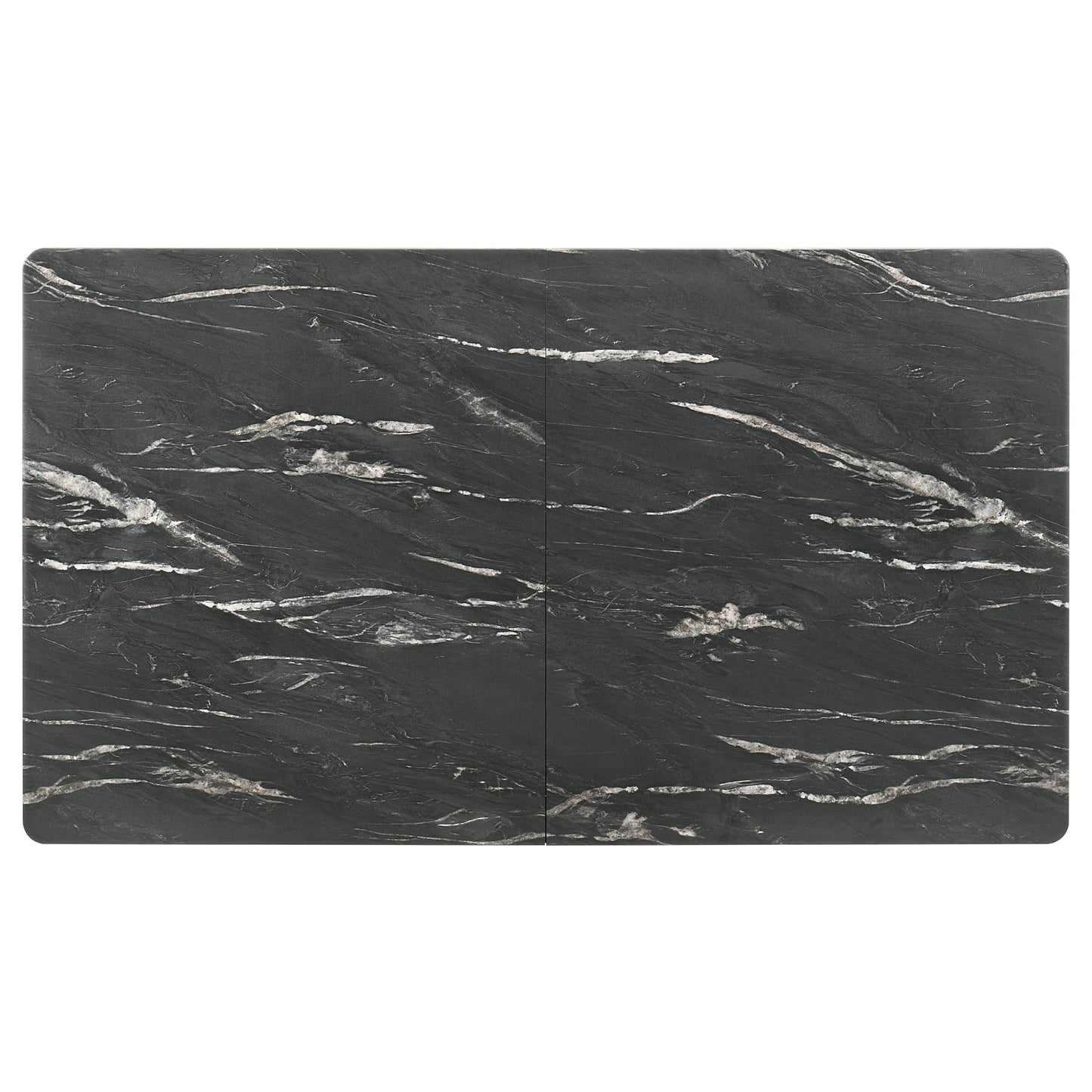 Crestmont 78-inch Extension Dining Table Black Faux Marble