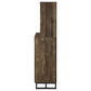 Mendoza 2-door Home Bar Cabinet Wine Storage Rustic Oak