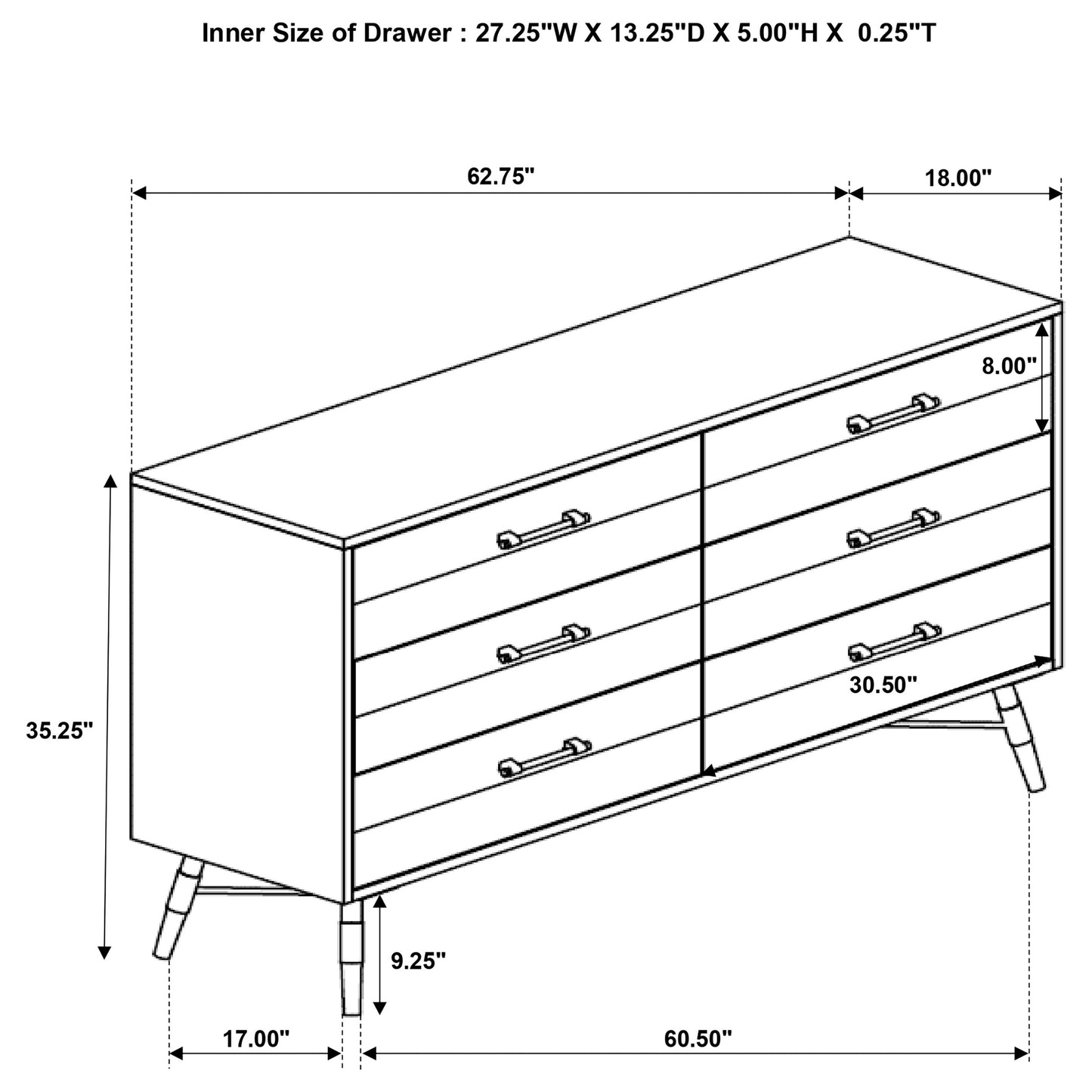 Marlow 5-piece Queen Bedroom Set Rough Sawn Multi