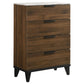 Mays 4-drawer Bedroom Chest Walnut