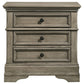 Manchester 3-drawer Nightstand Wheat Brown