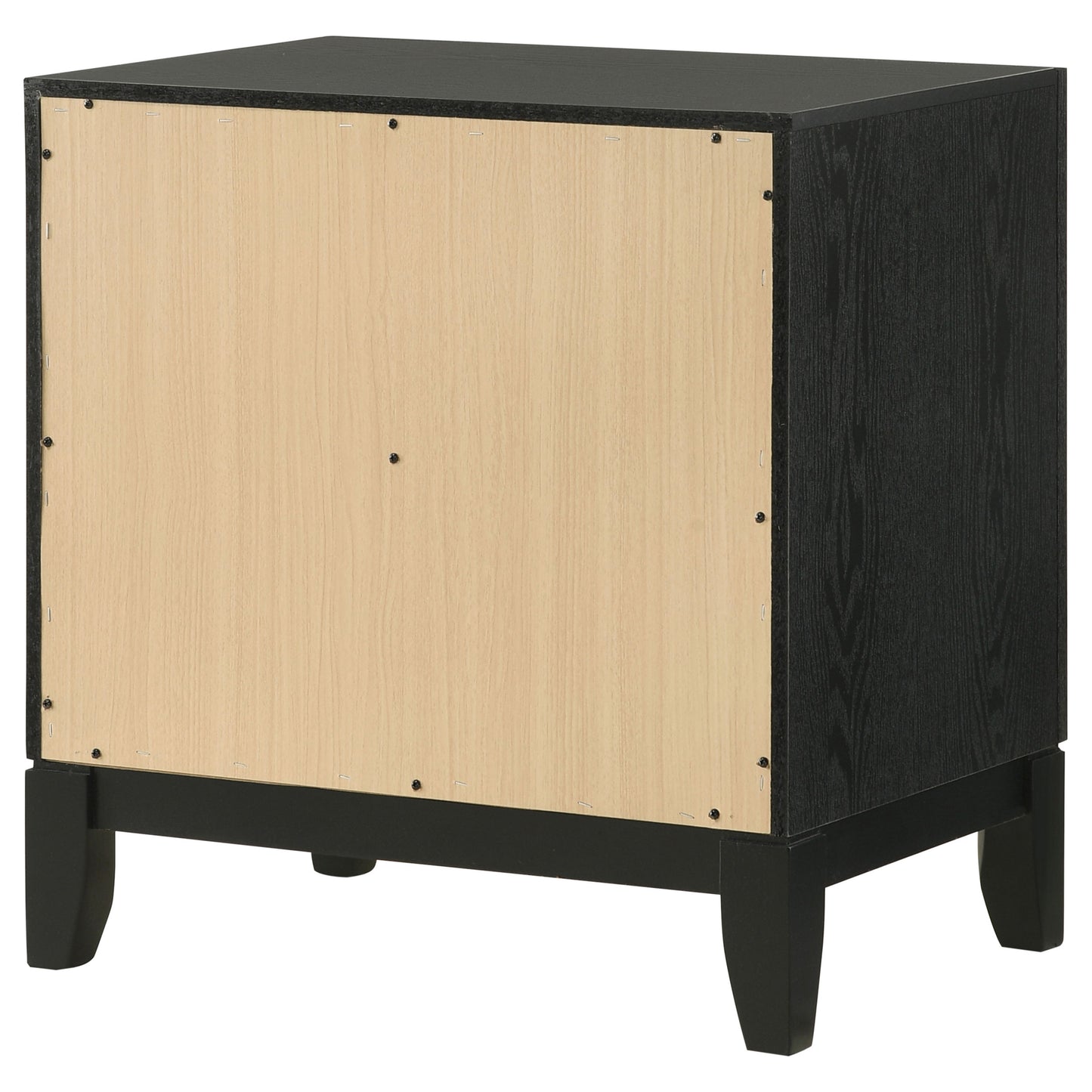 Valencia 2-drawer Nightstand Black