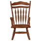 Aylin Solid Wood Rocking Chair Medium Brown