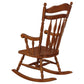 Aylin Solid Wood Rocking Chair Medium Brown