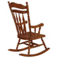 Aylin Solid Wood Rocking Chair Medium Brown