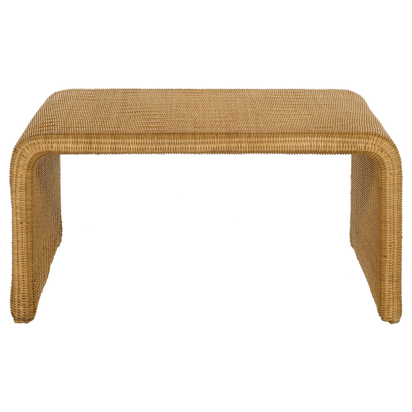 Juanita Square Woven Rattan Coffee Table Natural