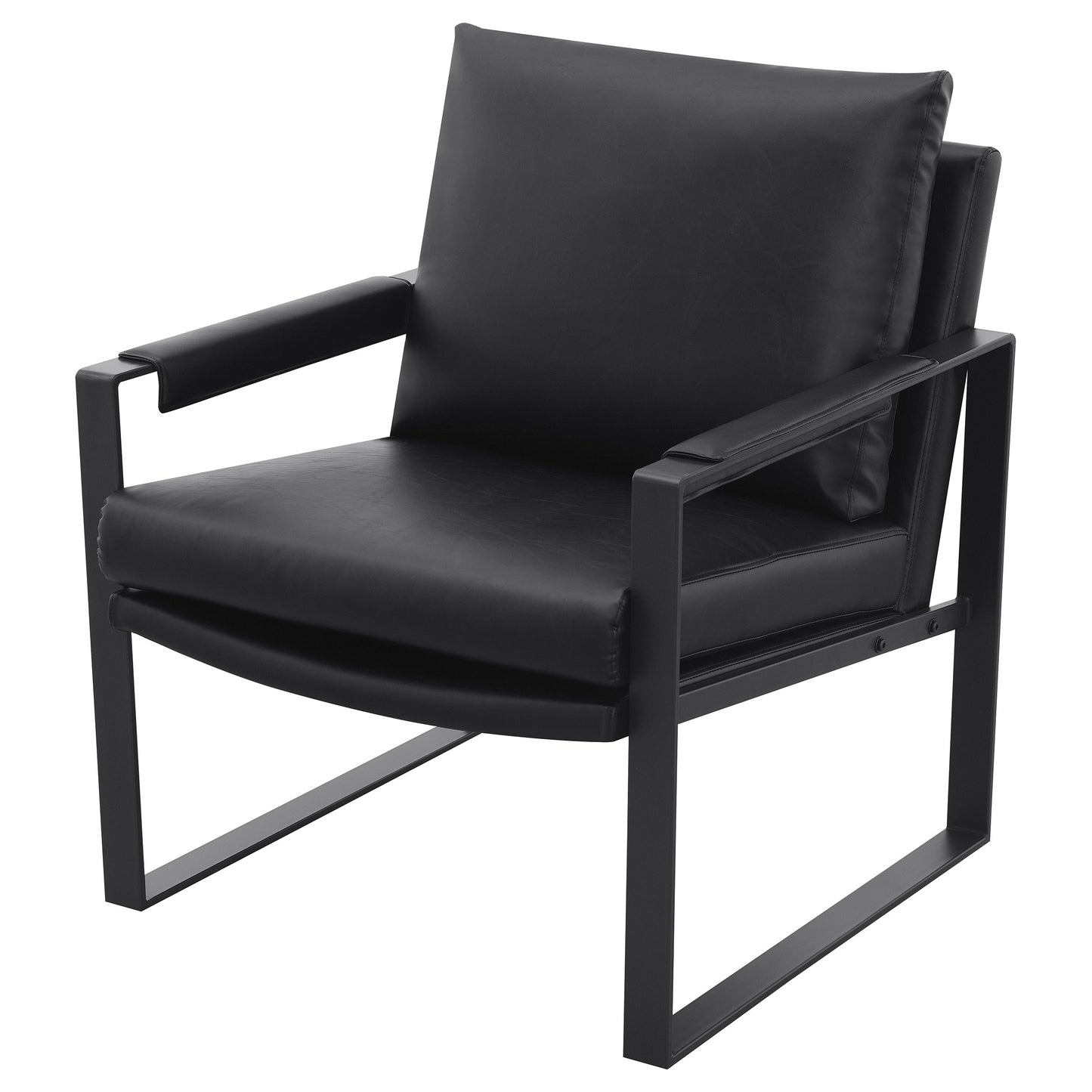 Rosalind Upholstered Track Arm Accent Chair Black