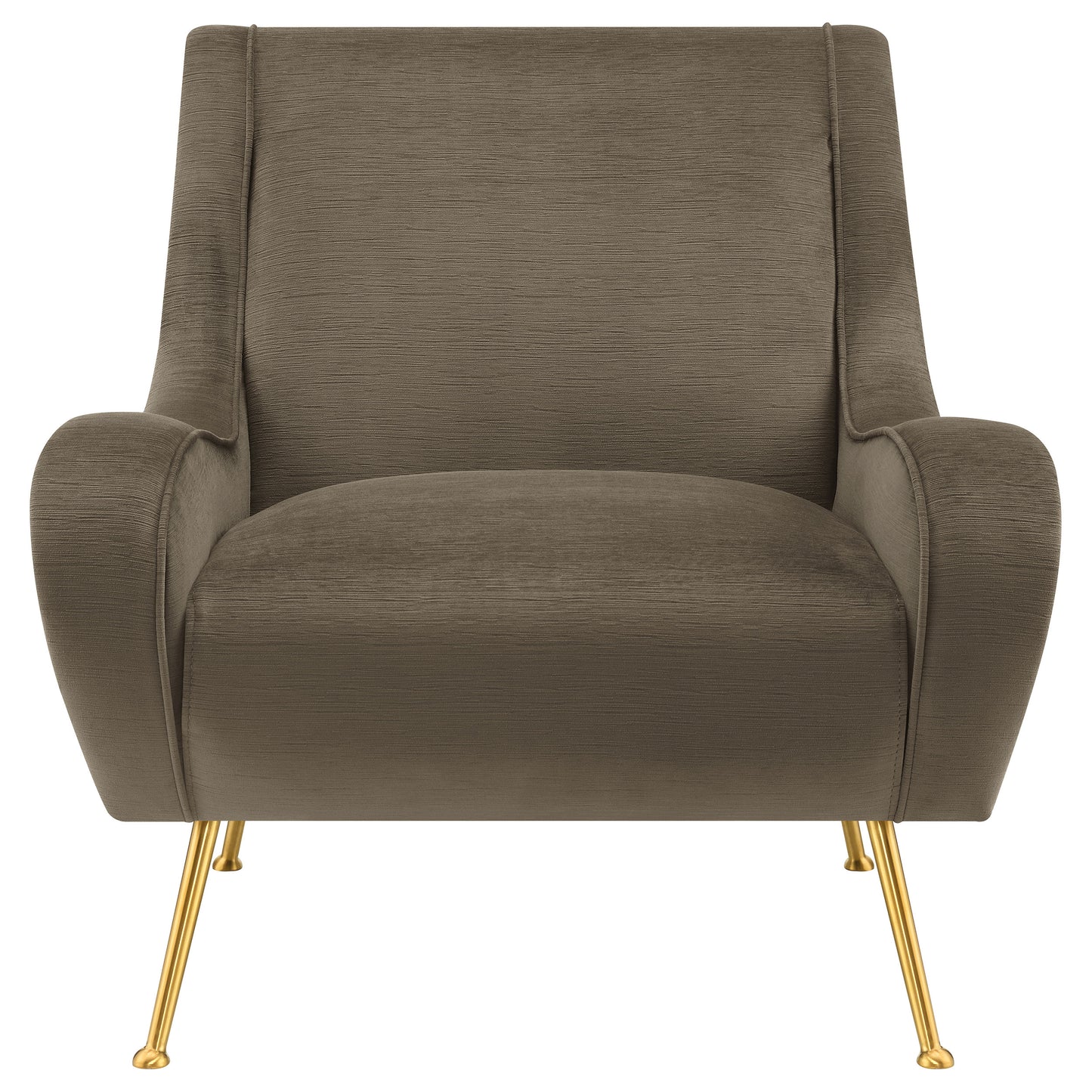 Ricci Upholstered Saddle Arm Accent Chair Truffle