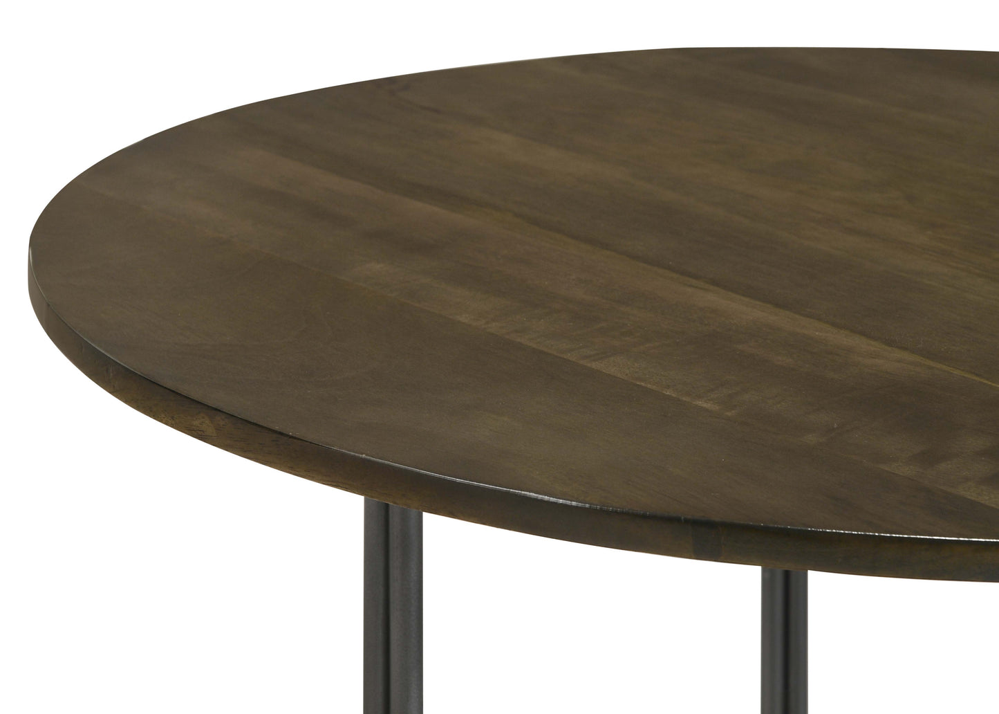 Yaritza Round Mango Wood Coffee Table Natural and Gunmetal