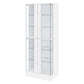 Cabra 4-door LED Curio Display Cabinet White High Gloss