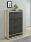 Denia 3-tier Engineered Wood Shoe Cabinet Grey