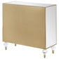 Lupin 2-door Mirrored Storage Accent Cabinet Champagne