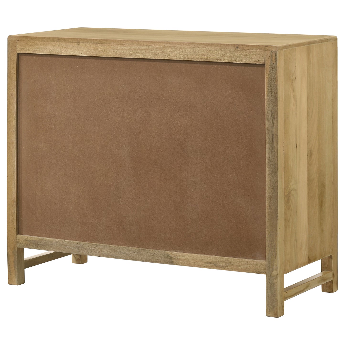 Zamora 2-door Wood Accent Cabinet with Woven Cane Natural